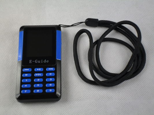 006A Small Size Museum Audio Tour Systems , Blue / Black Audio Guide Device