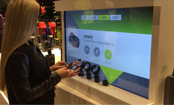 Smart Digital Interactive Retail Displays Data Collection With Advertisement Video