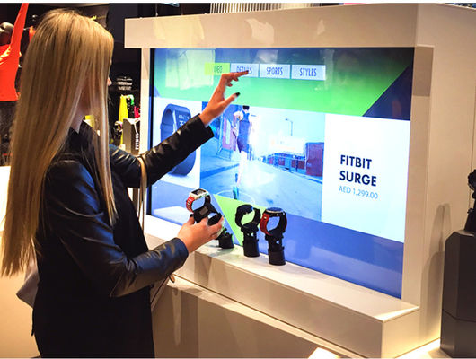 Customized Interactive Retail Store Displays Exhibit Management System Integrating Video Advertising