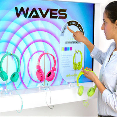 Sensing Technology Interactive Showcase Digital Display For Retail Shop