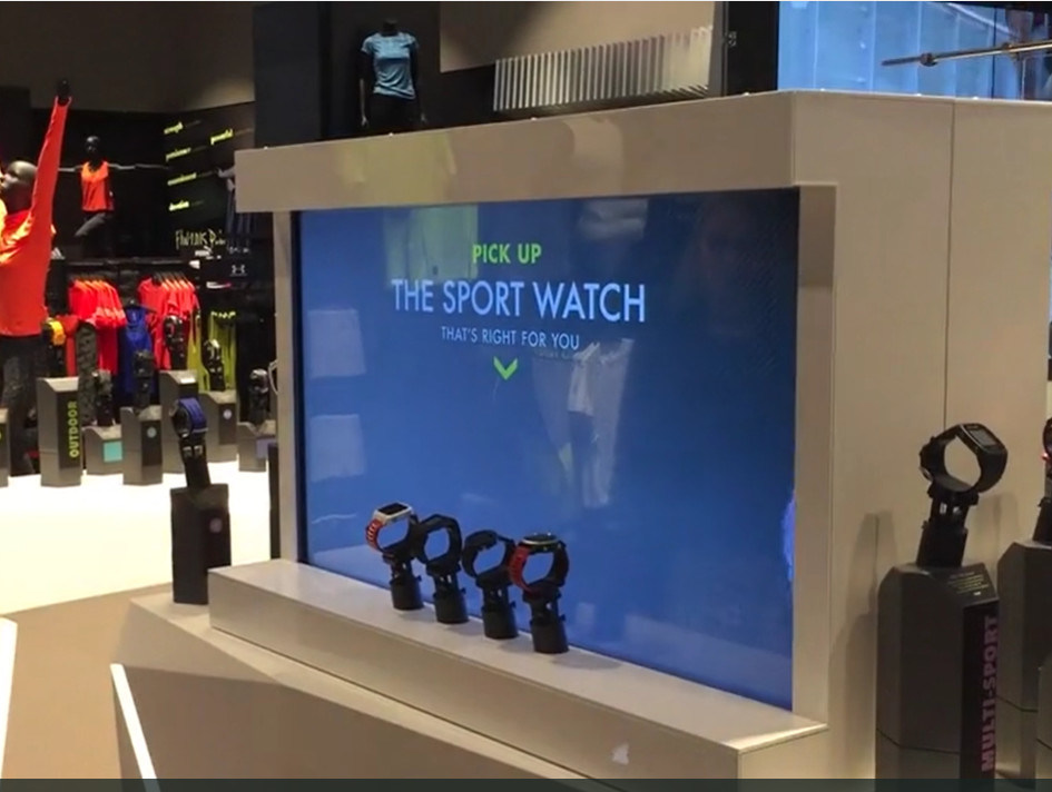 Shopping Interactive Showcase Interactive Store Displays Customized Color
